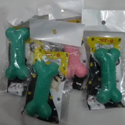 Rubber Bone Toy with Spikes for Dogs, Cats, and Pets of All Sizes